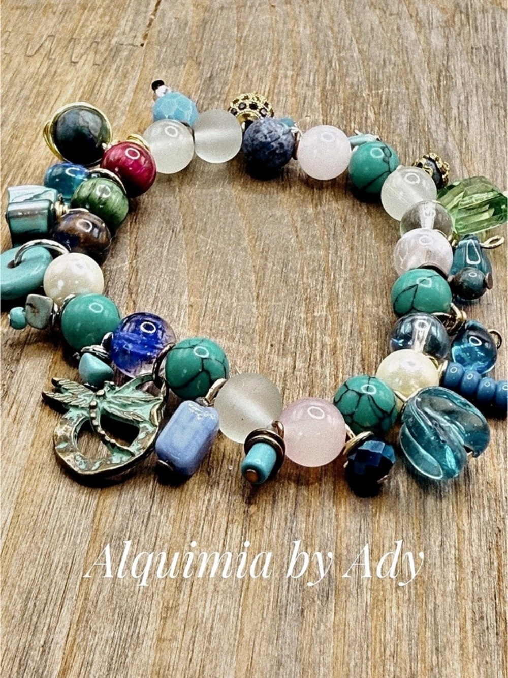 Alquimia by Ady Multicolor Beaded Charm Bracelet